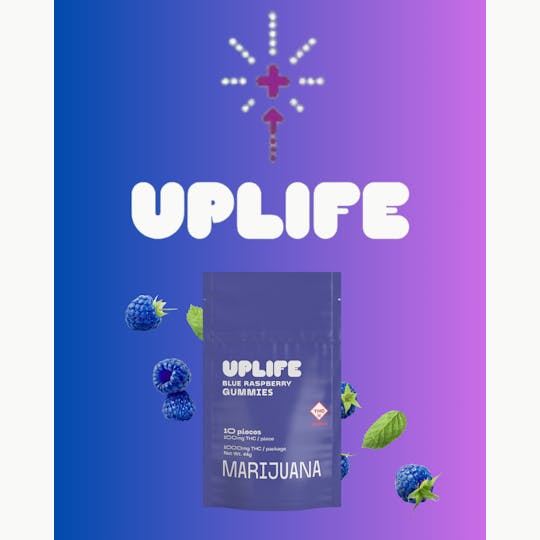 MidSouth Extracts - Uplife Gummies - 1000mg - Blue Raspberry - 1