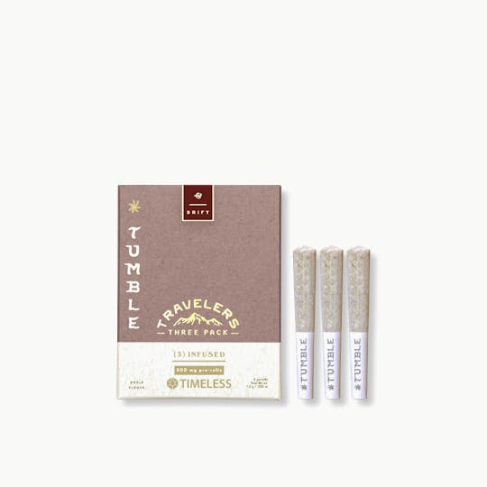 Timeless Vapes - Tumble Dolato Travelers Infused Pre Roll Pack - 1