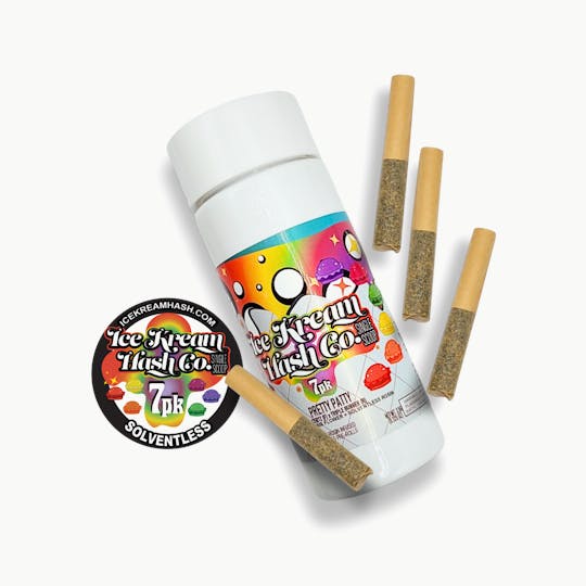Ice Kream Hash Co. - IKHCO | Pretty Patty 7pk | Rosin Infused PRJ | Single Scoop 7pk | 3.5g - 1