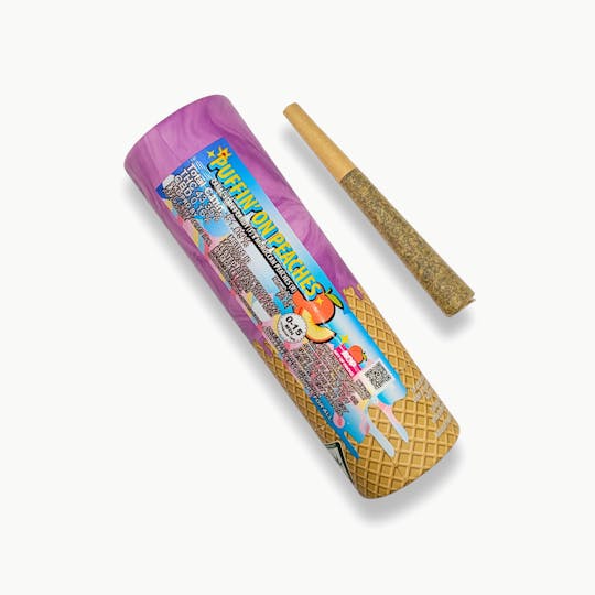 Ice Kream Hash Co. - IKHCO | Puffin' On Peaches | Rosin Infused PRJ | 1g - 1