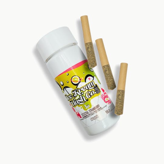 Ice Kream Hash Co. - IKHCO | Celestial Strawberry | Rosin Infused PRJ | Single Scoop 3pk | 1.5g - 1
