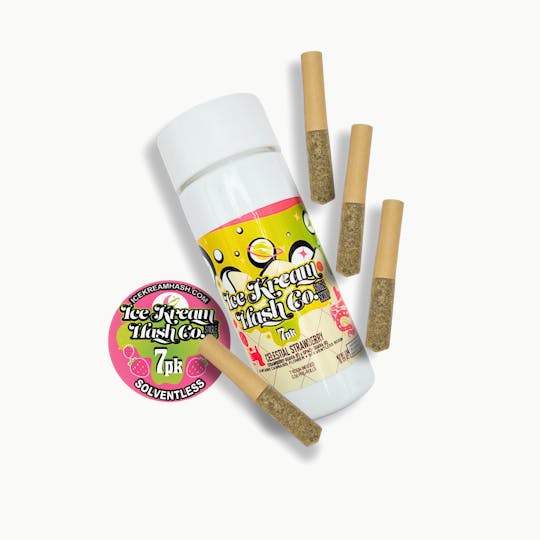 Ice Kream Hash Co. - IKHCO | Celestial Strawberry | Rosin Infused PRJ | Single Scoop 7pk | 3.5g - 1