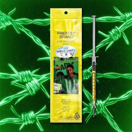 Friendly Brand - Green C###y 1g Live Resin Applicator - 1