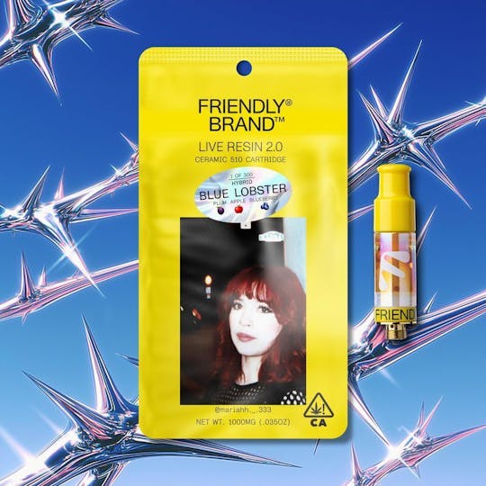 Friendly Brand - BLUE LOBSTER Live Resin 510 Cart - 1