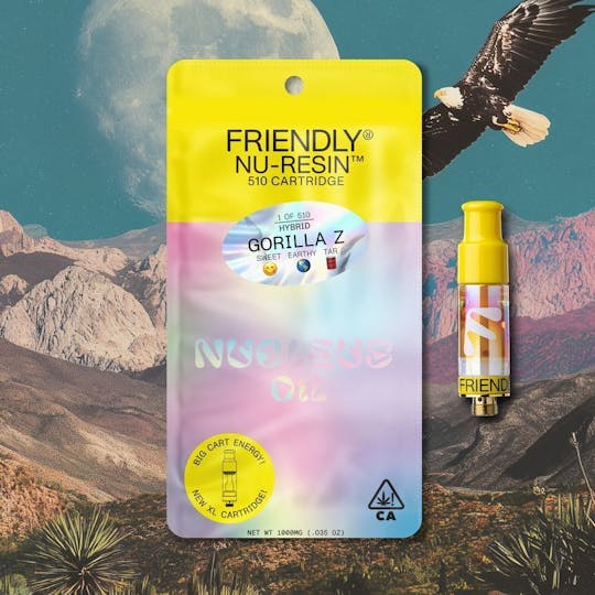 Friendly Brand - Gorilla Z - 1g Nucleus Cured Resin Cart - 1