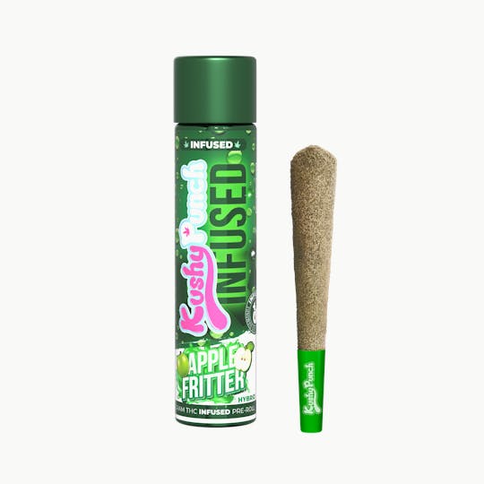 Kushy Punch - 1G Kushy Punch Infused Liquid Diamond Preroll - Apple Fritter - 1