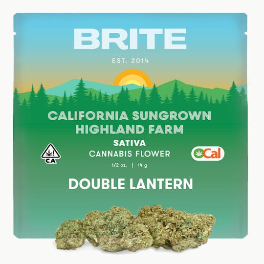 Brite Labs - BRITE Highland OCal Flower (14g) - Sativa - Double Lantern Flower - 1