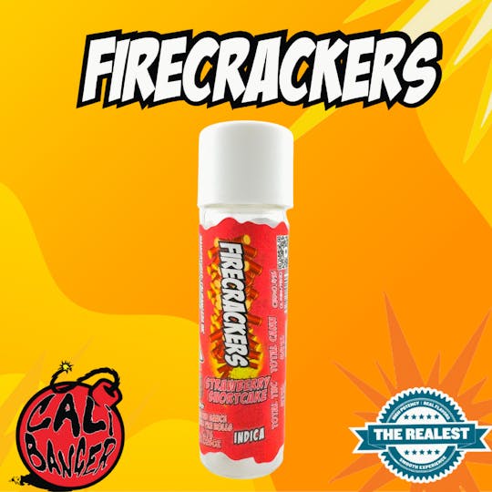 Firecracker by Cali Banger - Firecracker Infused Pre Roll Strawberry Shortcake 0.7 G - 1