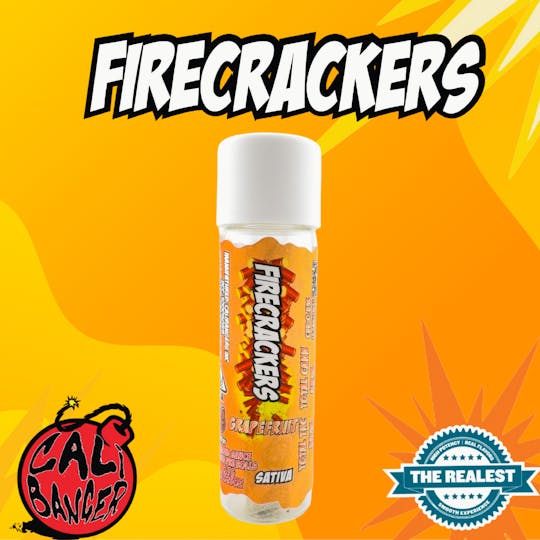Firecracker by Cali Banger - Firecracker Infused Pre Roll Grapefruit 0.7 G - 1