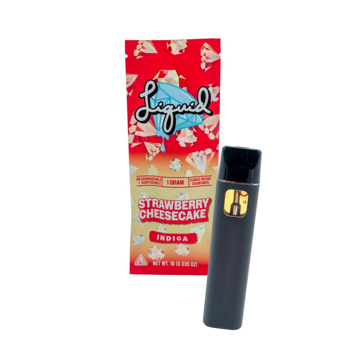 Coastal Remedies - Strawberry Cheesecake | 1g Cured Resin Diamond Disposable | Liquid - 1