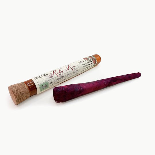 Ruby Farms - RUBY ROSE | HASH INFUSED ROSE PETAL PRE-ROLL | BLACK HAZE | 1.5G - 1