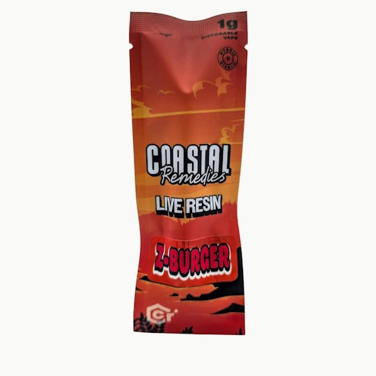 Coastal Remedies - Z Burger | 1g Live Resin Disposable | Coastal Remedies - 1