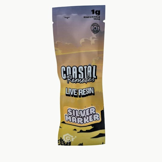 Coastal Remedies - Silver Marker | 1g Live Resin Disposable | Coastal Remedies - 1