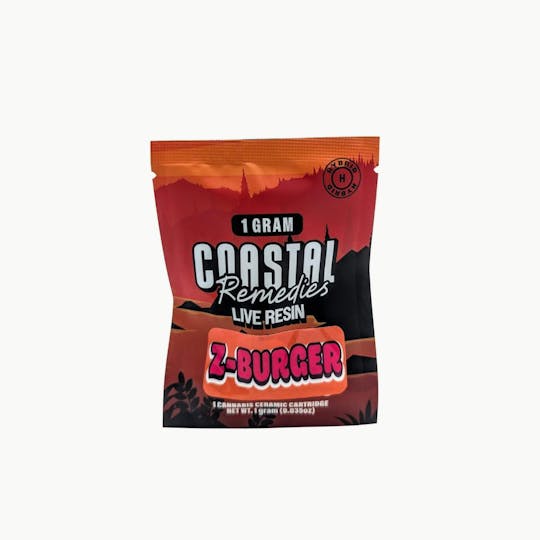 Coastal Remedies - Z Burger | 1g Live Resin Cartridge | Coastal Remedies - 1