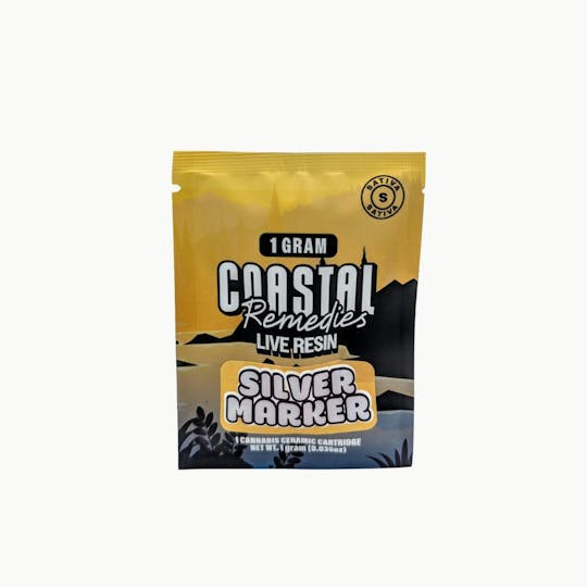 Coastal Remedies - Silver Marker | 1g Live Resin Cartridge | Coastal Remedies - 1