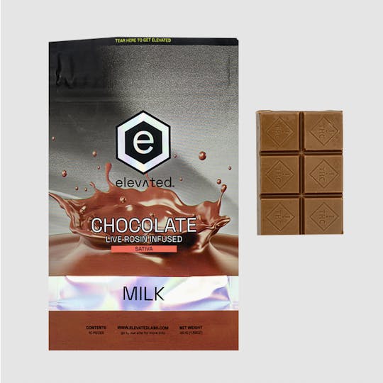 Elevated Labs - Elevated Rosin Chocolate - Milk (S) 100mg THC - 1