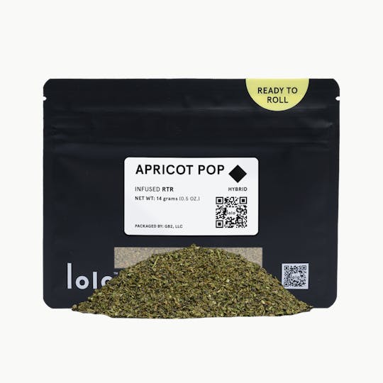 lolo - Apricot Pop | Indoor Kief Infused Ready To Roll | 14g - 1