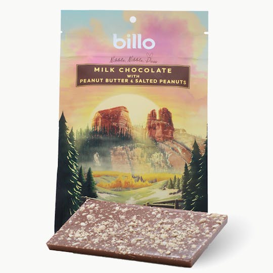 Billo - Billo | Peanut Butter & Salted Peanuts | Chocolate | 100mg - 1