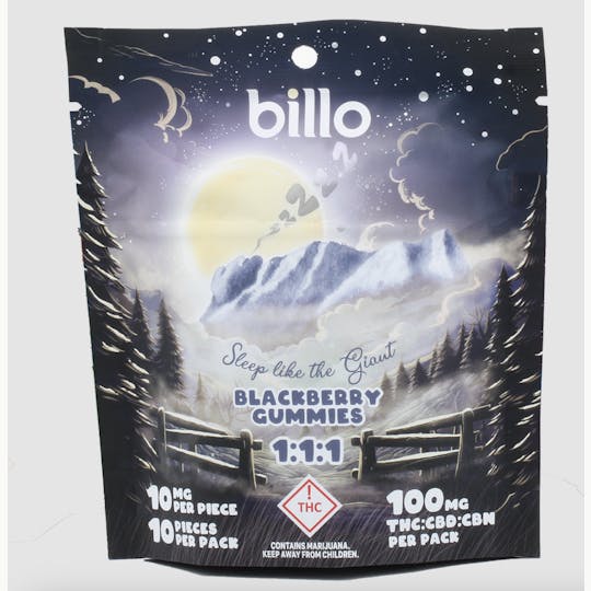 Billo - Billo | Blackberry | 1:1:1 Sleep Gummy | 10pk - 1