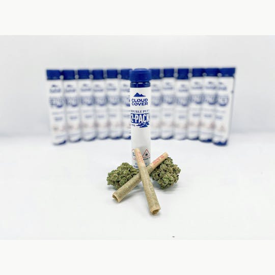 Cloud Cover - Sherb Cake | 2pk Double Puff Pre-Roll | 0.5g Each - 1