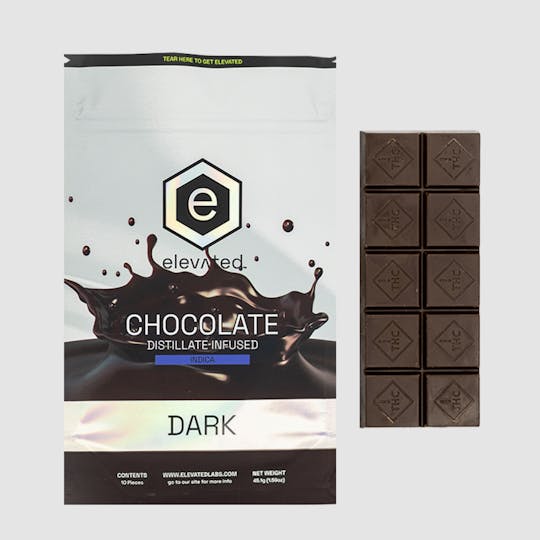 Elevated Labs - 500mg Dark Chocolate Bar - 1