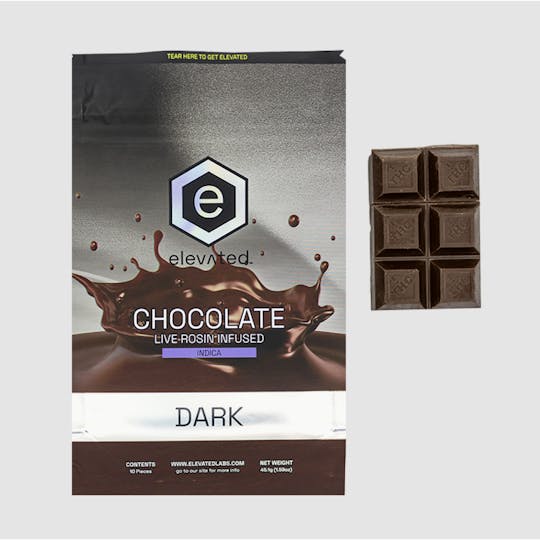 Elevated Labs - Elevated Live Rosin Dark Chocolate Bar 100mg by Elevated - 1