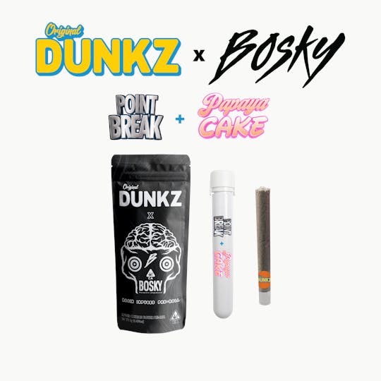 Original Dunkz - POINT BREAK FLOWER (1.5G) x PAPAYA CAKE ROSIN (0.5G) HAND ROLLED HASH HOLE - 1