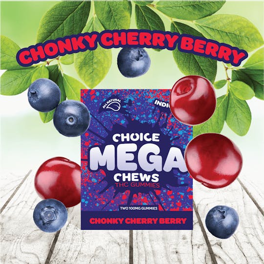 Choice Chews - Mega Chews - Chonky Cherry Berry - 200mg - 1