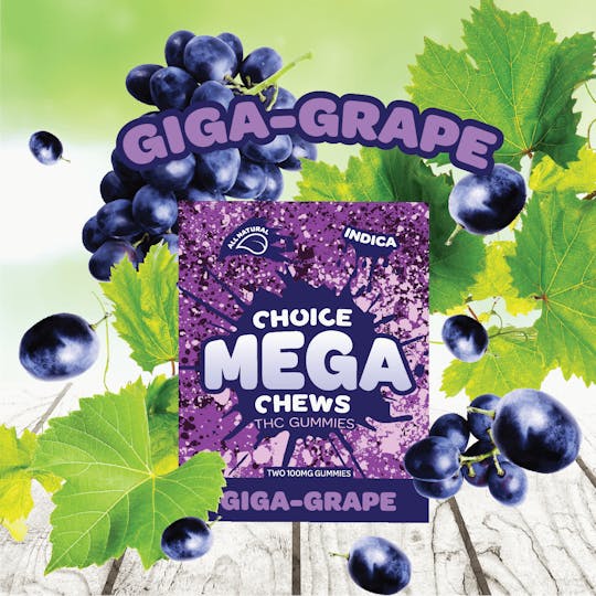 Choice Chews - Mega Chews - Giga-Grape - 200mg - 1