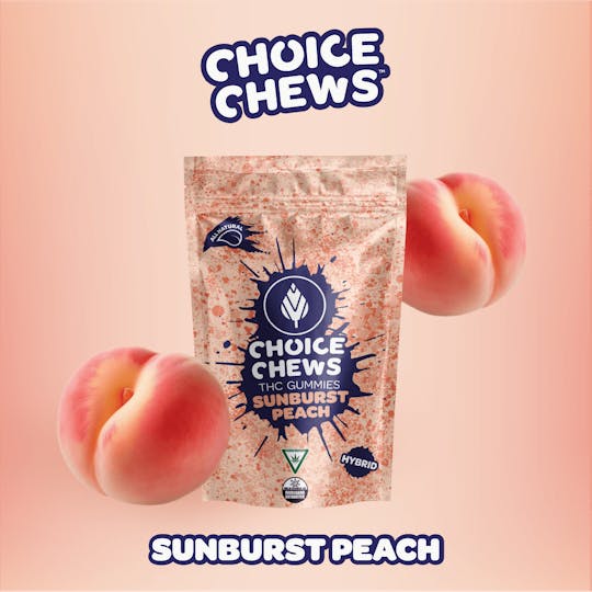 Choice Chews - Choice Chews - Sunburst Peach (Hybrid) - 200mg - 1