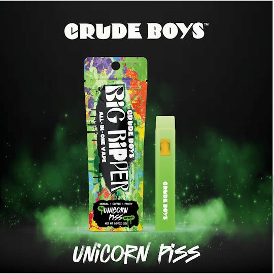 Crude Boys Concentrates - New 2g Big Ripper - All In One - Unicorn Piss (Hybrid) - 1