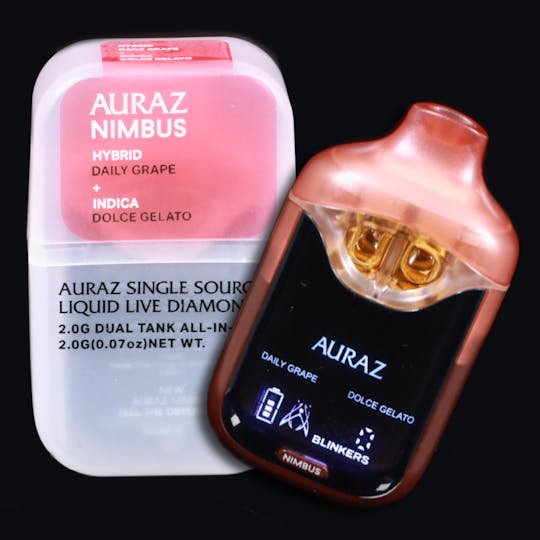 Auraz - Daily Grape & Dolce Gelato | Liquid Diamond Dual Tank | 2g - 1