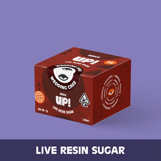 UP! - Wedding Cake (Indica) Live Resin Sugar 1g - 1