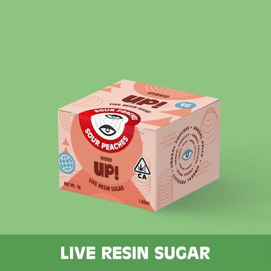 UP! - Sour Peaches (Hybrid) Live Resin Sugar 1g - 1