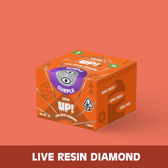 UP! - Gurple (Sativa) Live Resin Diamond 1g - 1