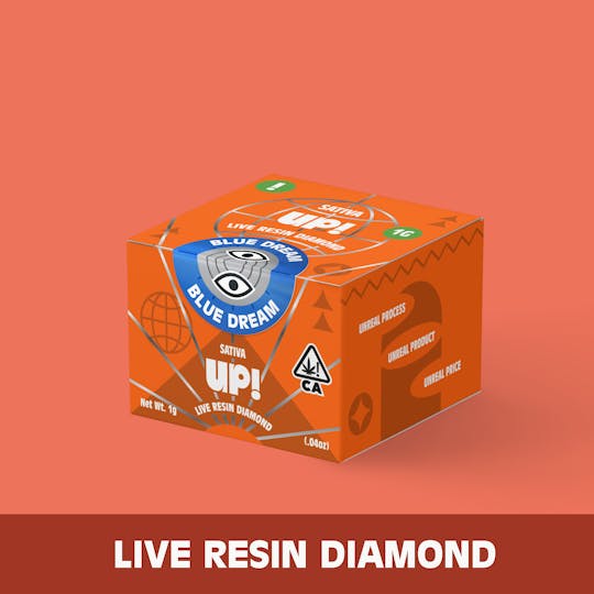UP! - Blue Dream (Sativa) Live Resin Diamond 1g - 1