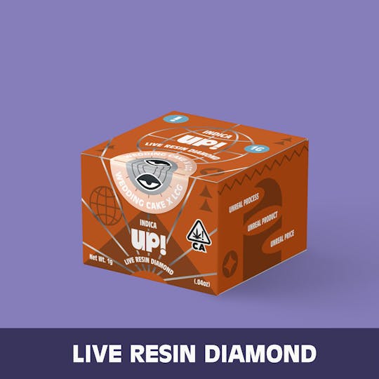 UP! - Wedding Cake X LCG (Indica) Live Resin Diamond 1g - 1