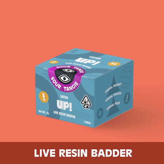 UP! - Sour Tangie (Sativa) Live Resin Badder 1g - 1