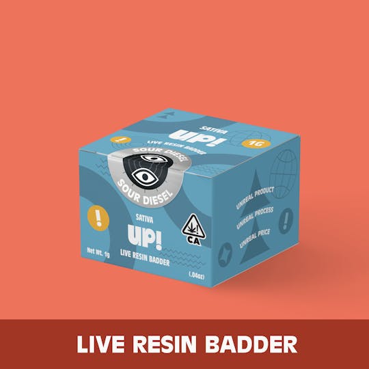 UP! - Sour Diesel (Sativa) Live Resin Badder 1g - 1