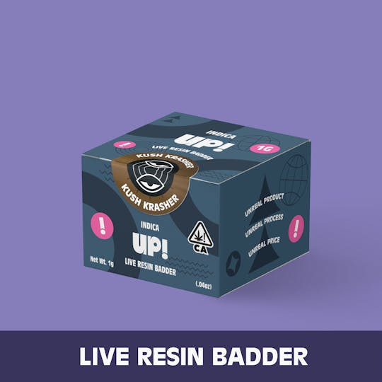 UP! - Kush Krasher (Indica) Live Resin Badder 1g - 1