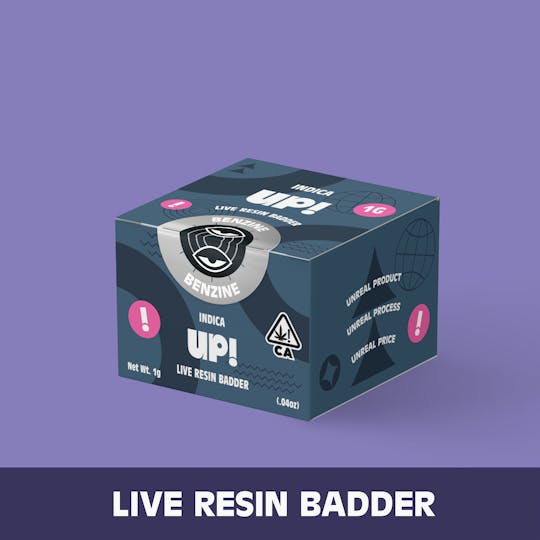 UP! - Benzine (Indica) Live Resin Badder 1g - 1