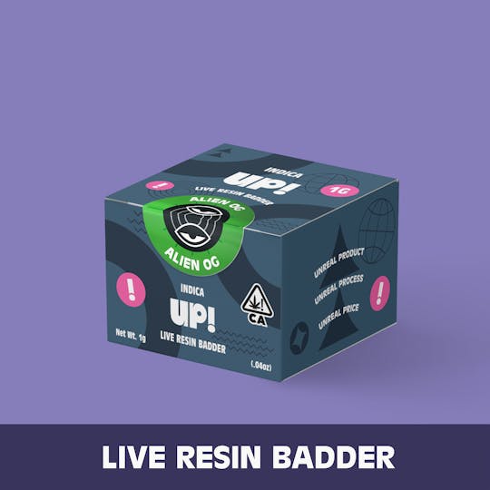 UP! - Alien OG (Indica) Live Resin Badder 1g - 1
