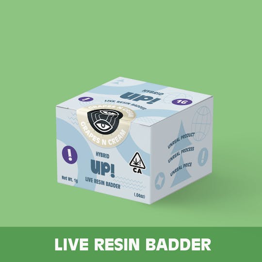 UP! - Grapes N Cream (Hybrid) Live Resin Badder 1g - 1