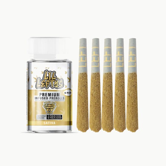 LEFT COAST - LIL LEFTY'S Infused Prerolls - Banana Cream π - 1