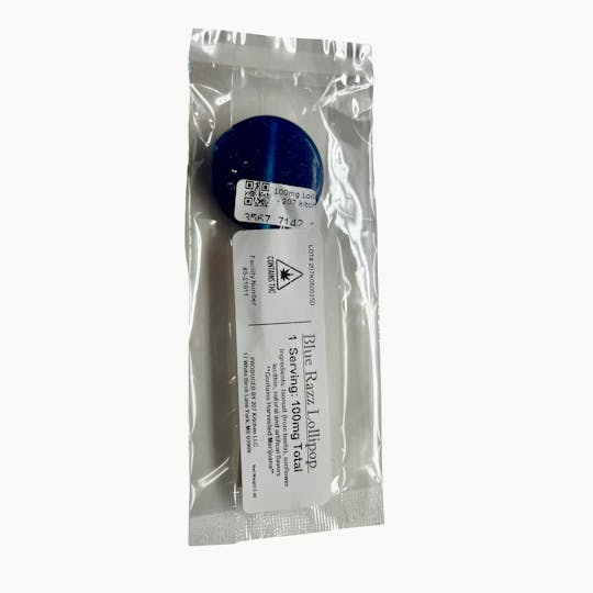 Indico - 100mg Blue Razz Lollipop - 207 Kitchen - 1