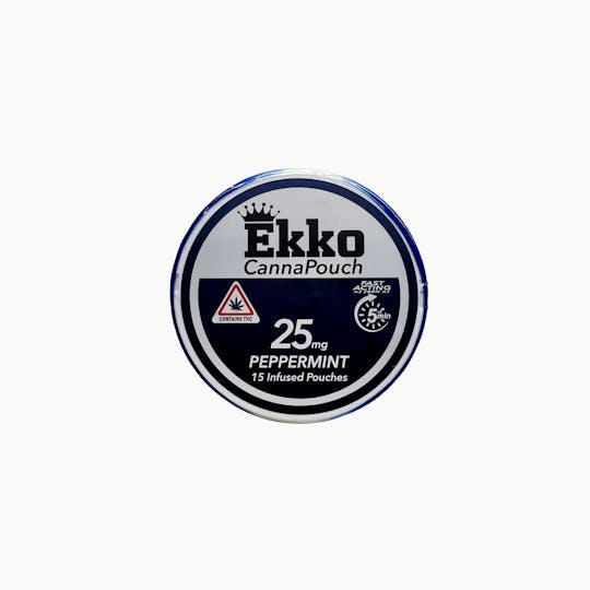 Indico - 375mg/25mg Pepperming Canna Pouch Tin - Ekko - 1