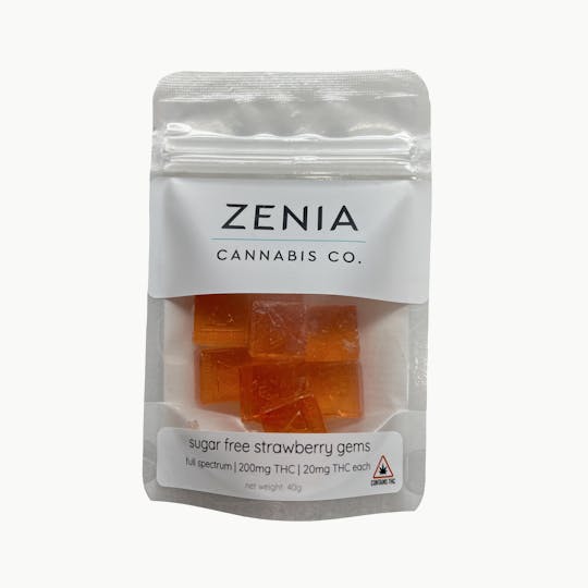Indico - 200mg Strawberry Sugar Free Gems - Zenia - 1