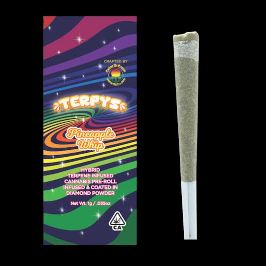 Crème De Canna - Creme De Canna Terpys Diamond Infused Pre Roll Pineapple Whip 1g (H) 4825 - 1