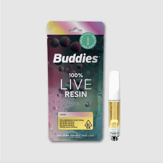 Buddies Brand - Live Resin | 1g Vape Cartridge | Sunva (S) - 1