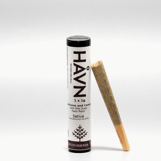 HAVN Extracts LLC - Infused Preroll - HAVN Hash Rosin 1g - Apples N Bananas X Pancakes Jealousy - 1